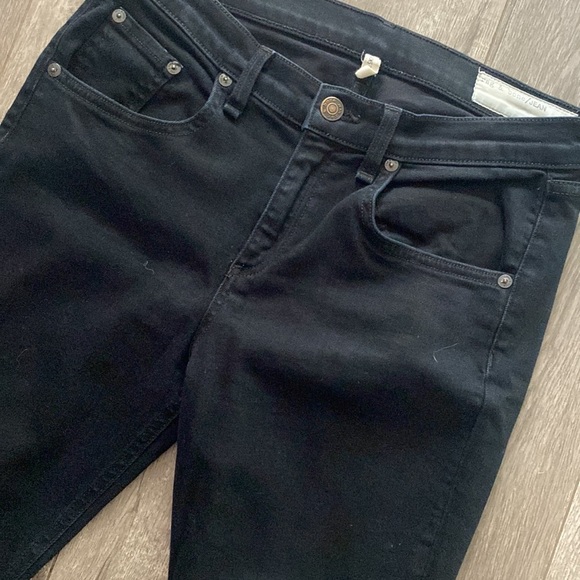 Rag & Bone High Rise Skinny Jeans Coal Dark 28 - Picture 3 of 8